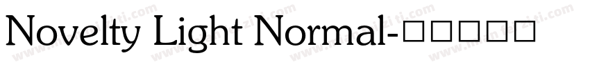 Novelty Light Normal字体转换
